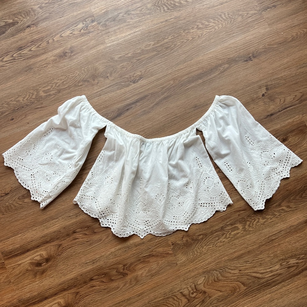Zara eyelet top